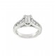 Pre Owned Platinum Princess Cut Diamond Ring ZB18
